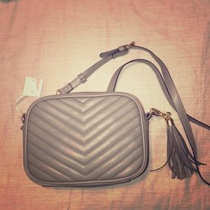 Gray Crossbody Purse